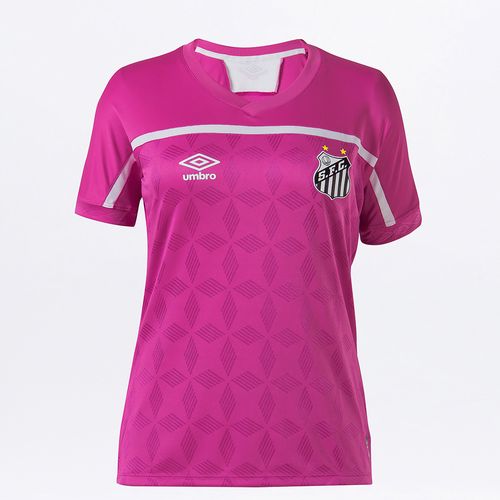 Camisa Feminina Umbro Santos Comemorativa Outubro Rosa 2020