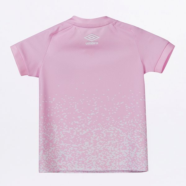 Camisa Infantil Umbro Santos Outubro Rosa 2021