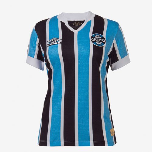 Camisa Feminina Umbro Retrô Grêmio Of.1 1981