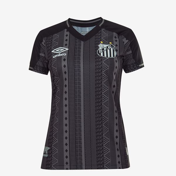 Camisa Feminina Umbro Santos Of.3 2022