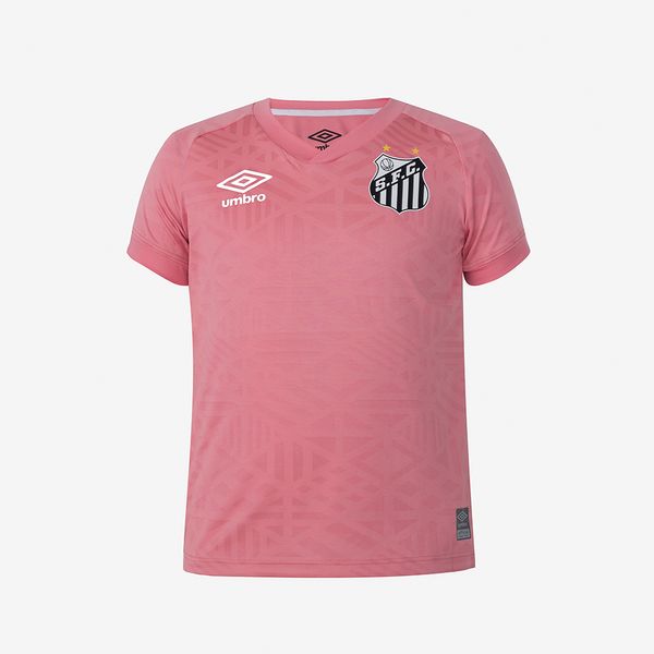 Camisa Infantil Umbro Santos Outubro Rosa 2022