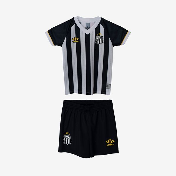 Kit Clube Infantil Umbro Santos Oficial 2 2023