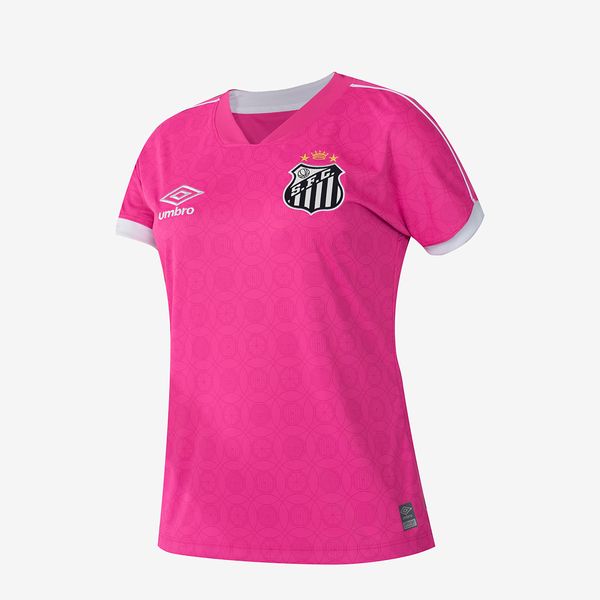Camisa Feminina Umbro Santos Outubro Rosa 2023