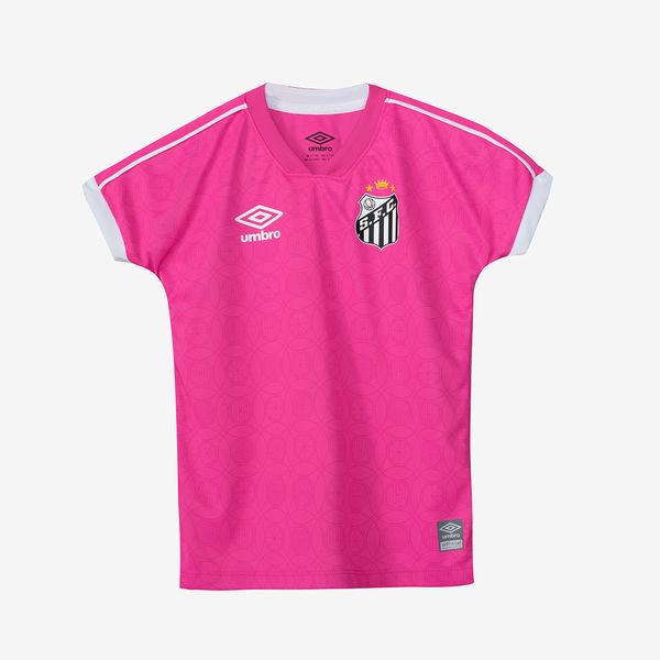 Camisa Infantil Umbro Santos Outubro Rosa 2023