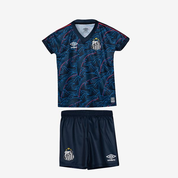 Kit Clube Infantil Umbro Santos Of.3 2023