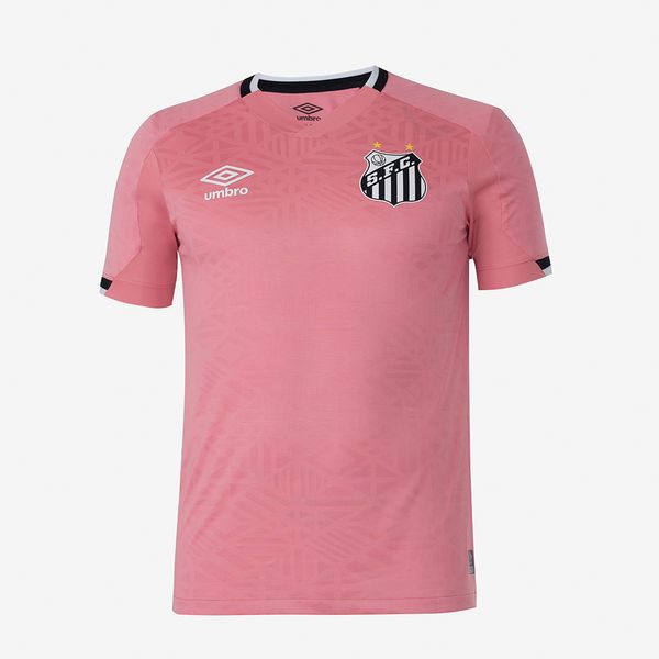 Camisa Masculina Umbro Santos Outubro Rosa 2022