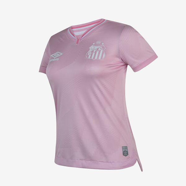 Camisa Feminina Umbro Santos Outubro Rosa 2024