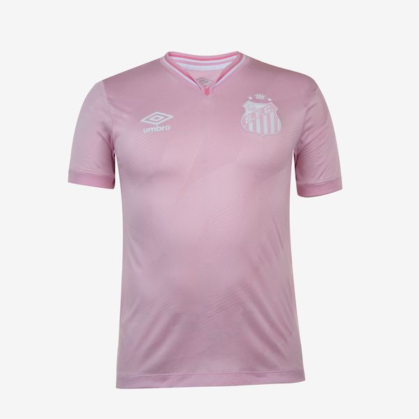 Camisa Masculina Umbro Santos Outubro Rosa 2024