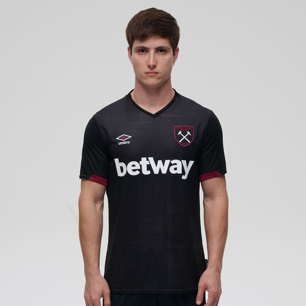 Camisa Masculina Umbro West Ham Away Jersey S/S