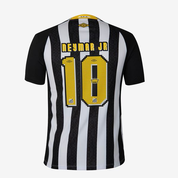 Camisa Masculina Umbro Santos Of.2 2025 (Torcedor) Nº10 C/Nome